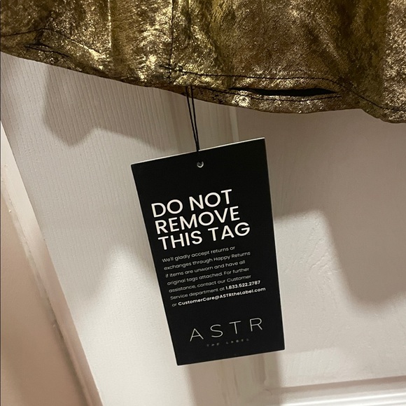 Astr The Label Marissa Gold Backless Halter Dress - Picture 7 of 7